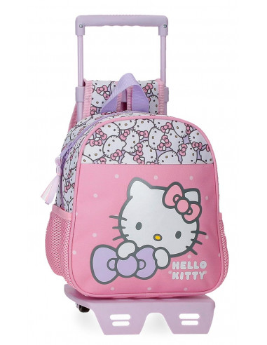 43920T1 MOCHILA ADAP, C/CARRO 25CM. HELLO KITTY MY FAVOURITE